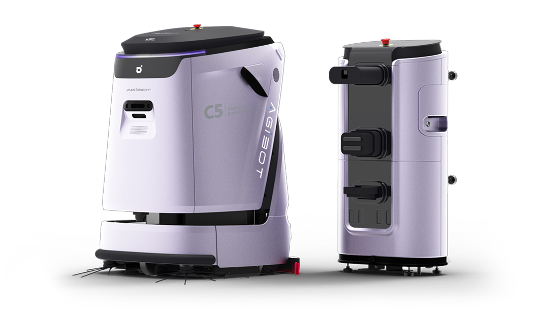 Máquina de Limpar Piso Industrial 3 em 1 Agibot C5